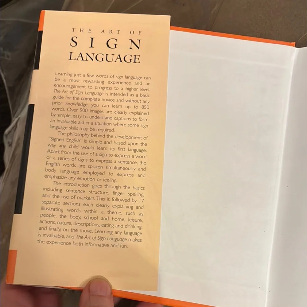 The Art of Sign Language Book